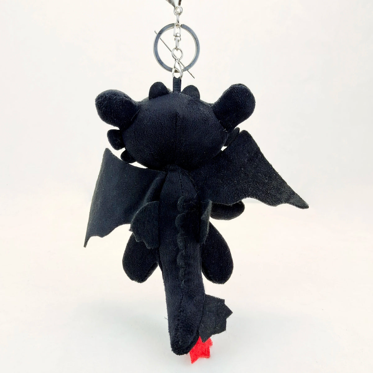 2026 New Cute Cartoon Instagram Black and White Flying Dragon Series Metal Plush Keychain Bag Pendant Accessories Gift