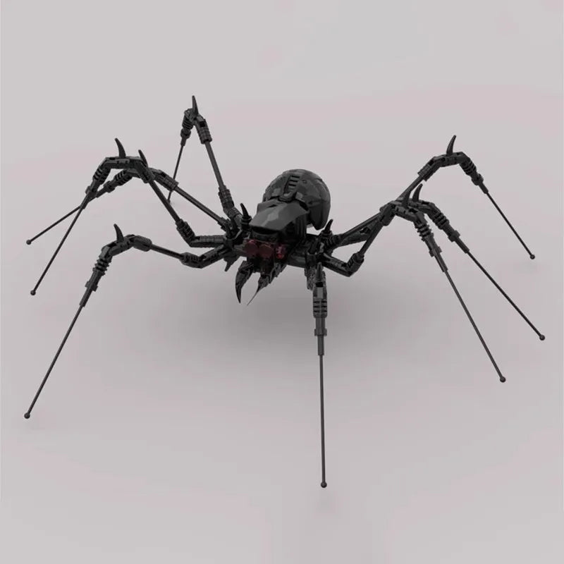 Building blocks, black scorpions, spiders, insect, animal, terrifying creatures, deformed figurines and toys