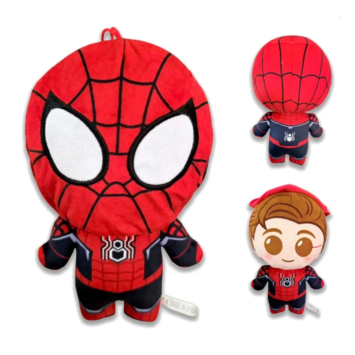 23CM Anime Avengers Spiderman Plush Toys Into the Spider-Verse Gwen Peter Parker Noir Dolls Soft Stuffed Toy For Kids Gift