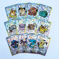 55Pcs DIY Cute Shiny Card Pokemon Holographic Anime Version Classical Collection Cards Gengar Charizard Eevee
