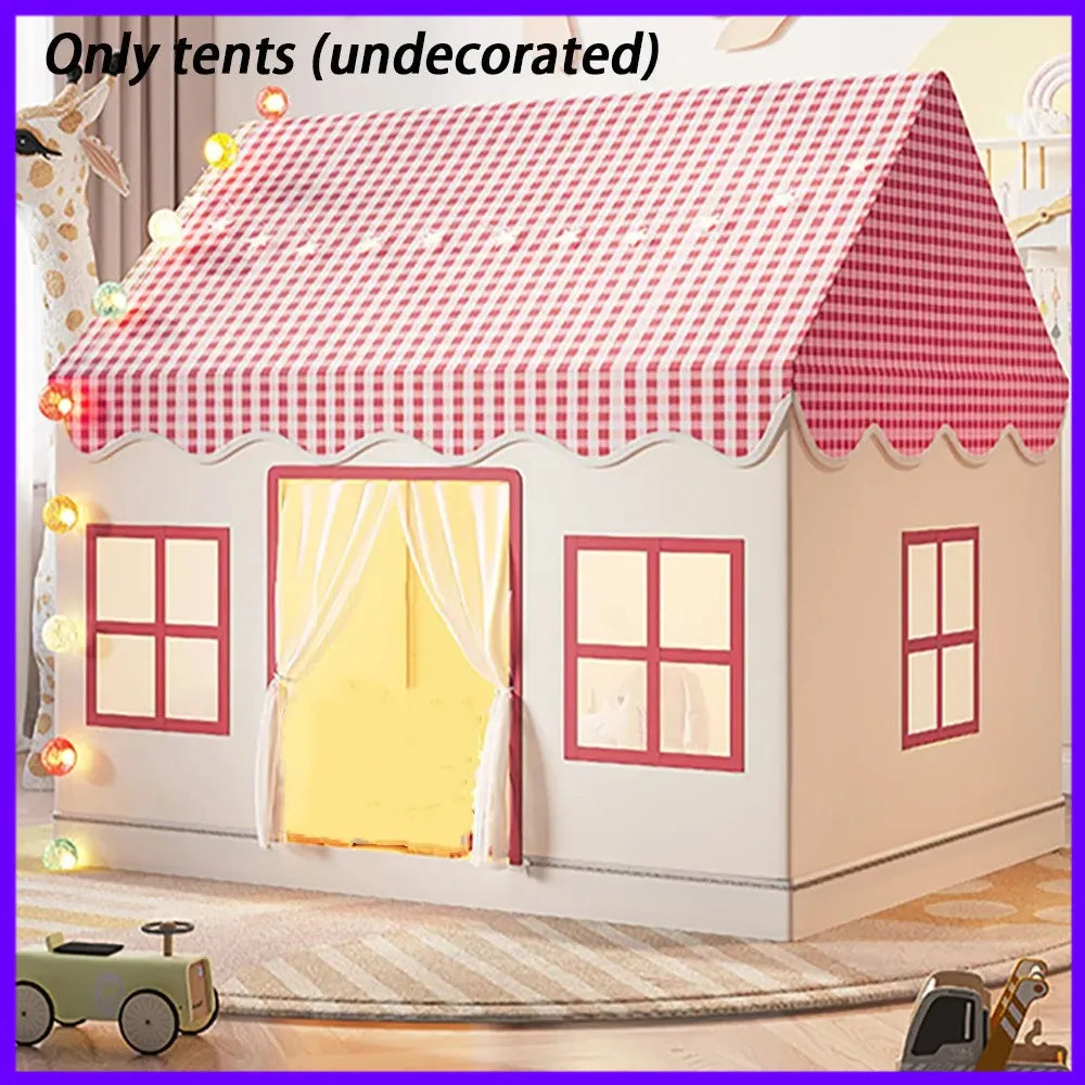 Kids Tent Playhouse Foldable Children's Play Tent for Indoor/Outdoor Princess Castle Toy House for Girls Boys Room Garden