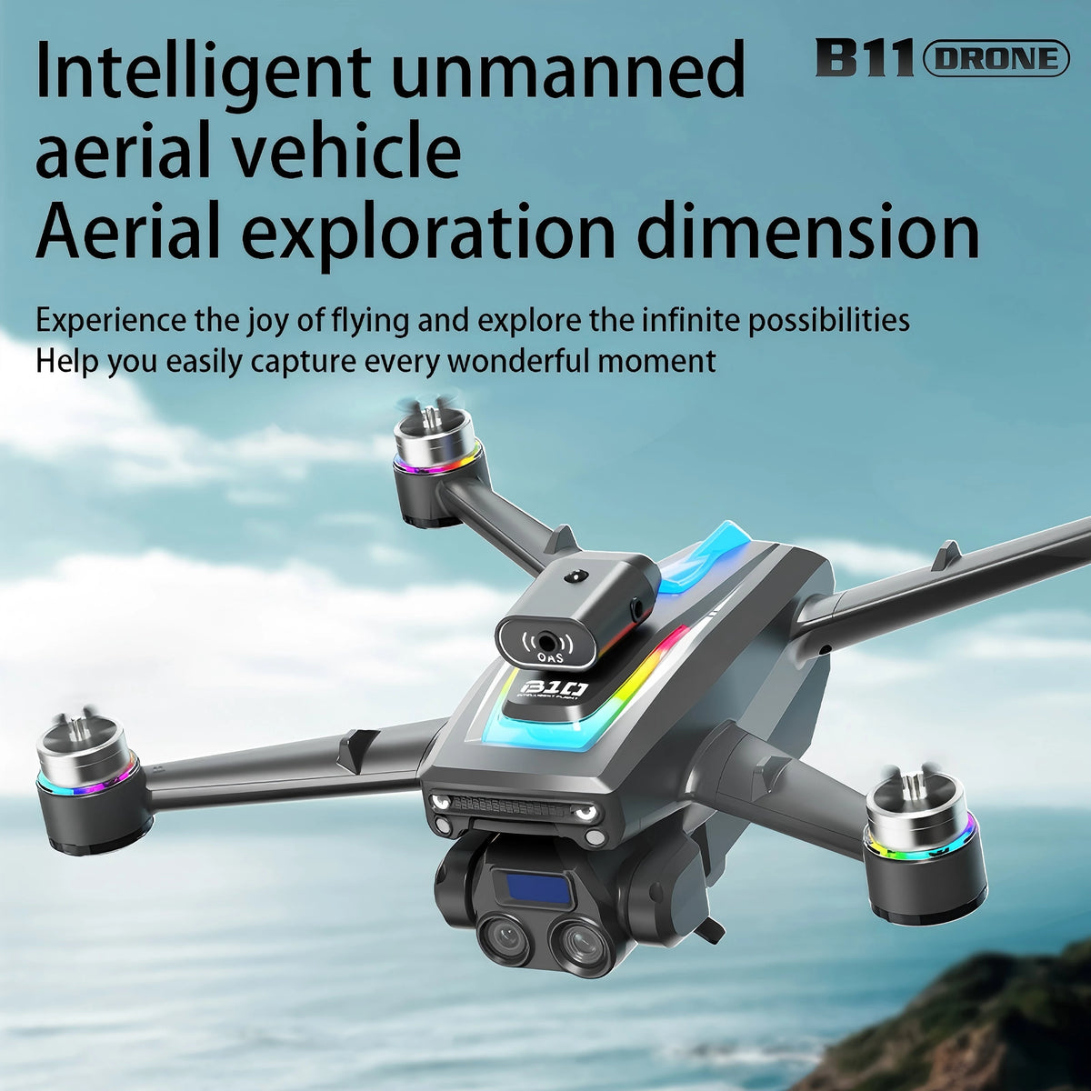 New B10S Drone 8K Professional HD Dual Camera Brushless Obstacle Avoidance Aerial Photography Foldable Quadcopter Toys Gifts