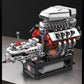 Mould King 10225 Technical Engine Toys The Motorized V8 Car Engine Building Block Assembly Engine Brick Set Kids Christmas Gift