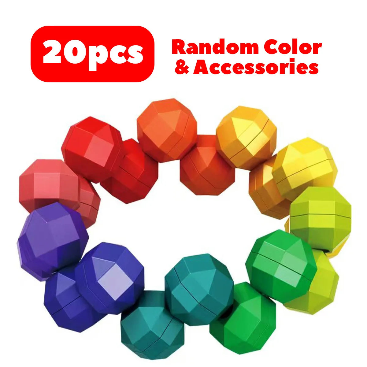 Children's Puzzle Interactive Logic Thinking Training Toy, Versatile Bead Colored Decompression Ball, Stress Relief Cube