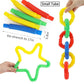 8 Pcs Colorful PopTelescopic Tube Stretching Corrugated Tube Children Adult Stress Relief Toy