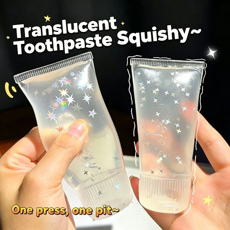 Novelty Squishy Facial Cleanser Fidget Toys Plasticity Toothpaste ASMR Squeeze Toys Relieve Anxiety for Adults Anti Stress Gifts