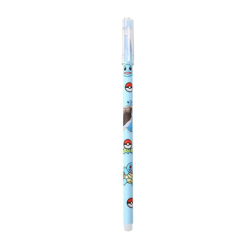 5pcs Pokemon 0.5mm Neutral Pen Cute Student School Supplies Cartoon Stationery Pikachu Anime Rubbable Pen Kids Birthday Gifts