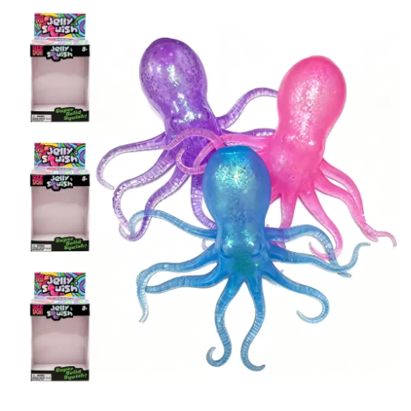 Jellyfish Maltose Squishy Toy Soft Squeeze Cute Jelly Fish Anti Stress Relief Relax Fidget Ball Fun Toy for Friends Gifts