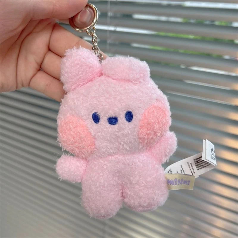 BT21 Korean ins cute trendy popular small animal MINI plush doll keychain bag packaging decoration cartoon birthday gift 2026