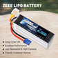 Zeee 6S 6000mAh Lipo Battery 22.2V 100C Softcase with EC5 Plug Lipo Battery for RC Car RC Airplane RC Helicopter RC Model Parts