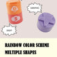 9PCS Stacking Cups Early Education Puzzle Stackable Rainbow Tower with Numbers Letters Shapes Fold Cup Child Stack Game