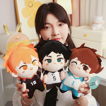 26CM Cute Cartoon Haikyuu Plush Toy Kuroo Tetsurou Oikawa Tooru Kei Tsukishima Tobio Kageyama Volleyball Stuffed Doll Gifts