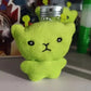 Mini Green Alien Cat Plush Keychains Furry Pendant For Couples Cute Cartoon Handbag Backpacks Key Chain Decor Gifts