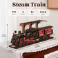 Rolife 3D Wooden Puzzle Steam Journey Mechanical Vehicle Model Building Kit DIY Puzzle Toys for Home Desk Decor Gifts for Adults