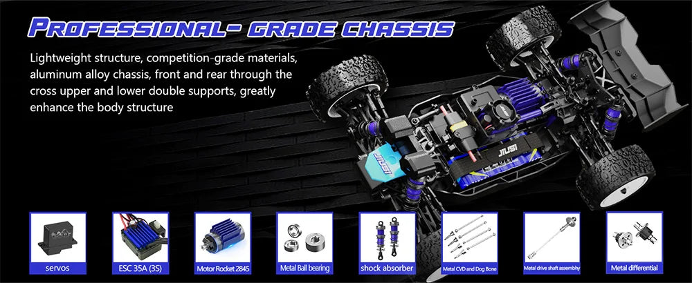 WB12 PRO 1/12 JIUSI Racing Car 80KM/H Brushless Remote Control Car High Speed Competitive Off-road 4WD RC Car Toys As Gift