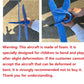 50CM Big Foam Plane Glider Hand Throw Airplane Light Inertial EPP Bubble Planes Outdoor Launch Toys for Gift