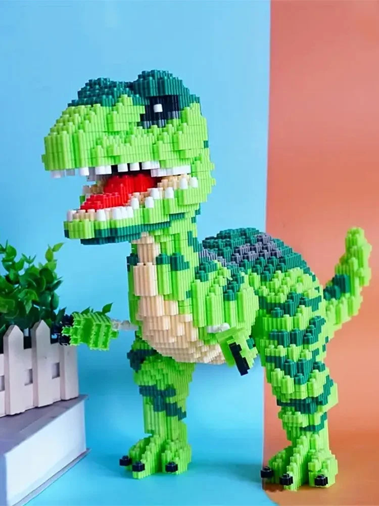 4000 Dinosaur and Animal Building Blocks Set - Educational 3D Puzzles, Manual Building Toys, Suitable for Holiday Gifts and Chr