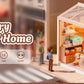 Rolife Super Creator Serious DIY Miniature House Kit Mini Dollhouse Model Building Kit with LED Light Home Decor(DW026/27/28)