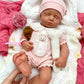 20inch Can Open Mouth Loulou Silicone Reborn Doll Realistic Full Body Fine Details Premium Model for Educational Training and Display