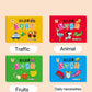 32 Pcs Enlightenment Card Matching Puzzle Early Education Cartoon Pattern Cognitive Boys and Girls Toys