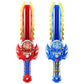 Creative Hand Cranked Gyro Sword Launcher Led Spinning Top Color Luminous Spinning Toys For Boys Girls Children Birthday Gift