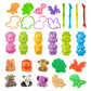 3D Play Dough Molds Dough Accessories Kit for Kids 3D Cartoon Lion Monkey Dinosaur Plasticine Mould DIY Clay Tool For Children G