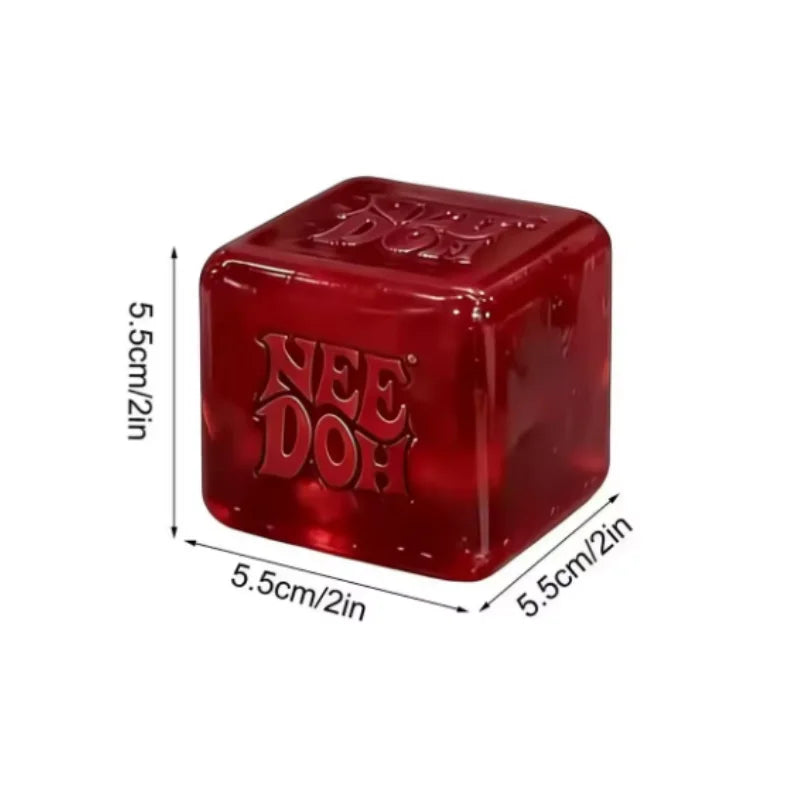 Dr Pepper x Nee Doh Nice Cube Squishy Soft Sensory Fidget Toy Stress Relief Anxiety Relief for Adults Kids ADHD Autism