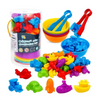 Rainbow Counting Animal Traffic Car Early Education Toy Animal Cognition Math Teaching Assisted Kindergarten Games
