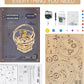 Robotime Music Box 3D Puzzle Wooden Model Kits Mechanical Building Construction Craft Kits Laser Cut Jigsaw Starry Night for Adults