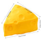 Jumbo Triangular Cheese Stress Ball Squishy Toy Stretchable Cheese Squeeze Ball Fidget Toy ASMR Sensory Anti-Stress X-mas Gift