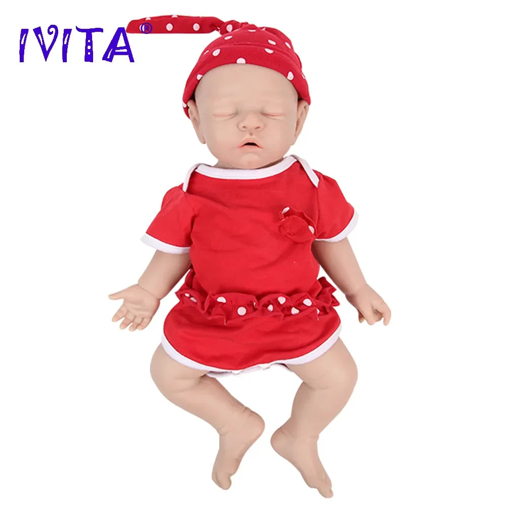 IVITA Authentic 100% Silicone Painted Reborn Baby Dolls Shipped from USA Warehouse Realistic Baby Dolls for Kids Christmas Toys
