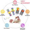 Baby Rattle Socks & Wrist Strap Set – Soft Animal Toys for 0–12 Months