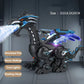 Simulation Fire Mechanical Dinoasur Water Spray Cool Light Electric Children Entertainment Puzzle Model Game Toys for Boys Gifts