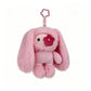 Cute Juju Rabbit Plush Keychain Flower Eye Bunny Stuffed Doll Kawaii Long Ears Animals Bag Pendant Car Keyring Toy Gift for Girl
