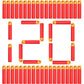 Kids Shooting Game Refill Dart Bullets Pack 9.5cm*1.9cm Compatible With Nerf N-Strike Mega Blaster Mastodon Twinshock Toys Guns