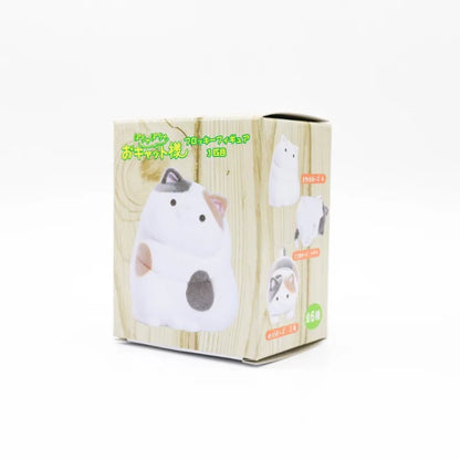 Flocked Fat Kitten Flocking Cats Blind Box Toys Kawaii Cute Doll Gifts Toys Collect Ornaments Gifts