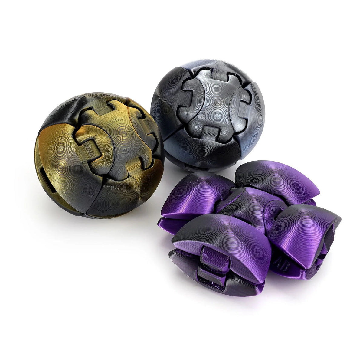 3D Printed Gear Ball Rotating Ball Movable Fidget Spinner Stress Relief Toys for Kids Model Desktop Creative Ornament Toys Gifts