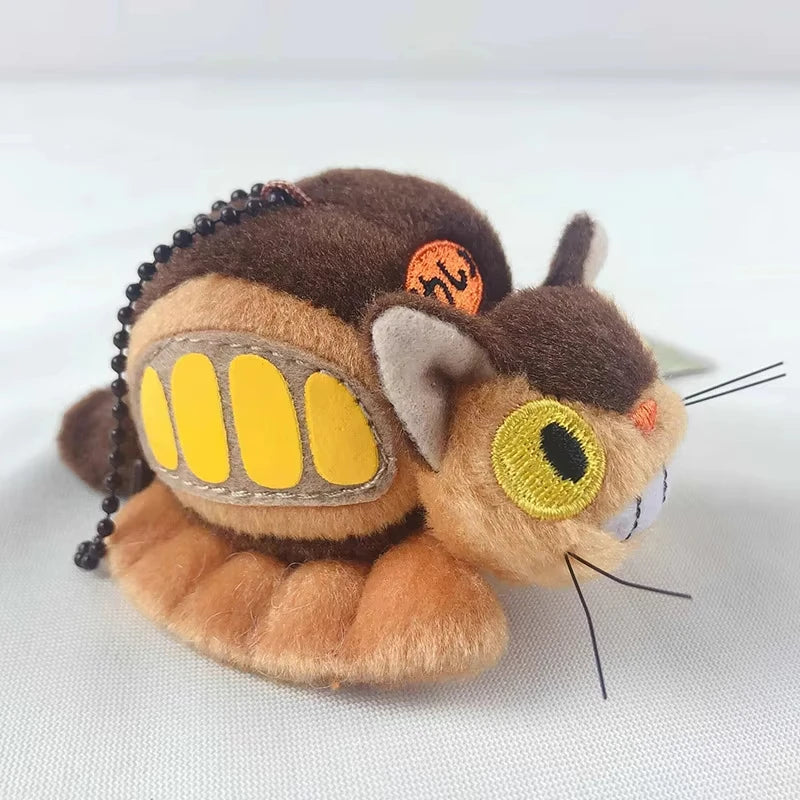Cartoon Anime Big Cat Bus Coin Purse Small Shoulder Bag Cute Plush Card Holder Pendant Doll Gift