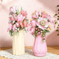 Romantic Bouquet Building Blocks Set - Floral Assembly Construction Toy for Festive Gifts