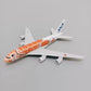 Alloy Aircraft Japan ANA Airlines A380 Model Orange/Green/Blue Sea Turtle 1/400 Scale 16CM Miniature Airplane With Plane Stand