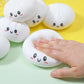 Colorful Dumpling Squishes Stress Balls Fidget Sensory Toys Simulation Food Squishies Bun with Steamer Squeeze Dough Ball Gifts