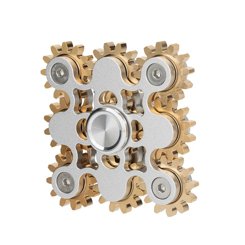 Mini EDC Gear Alloy Spinner Sprockets Gear Chain Gyro Delicateness Fidget Decompression Ring Toy Stress Relief Toys