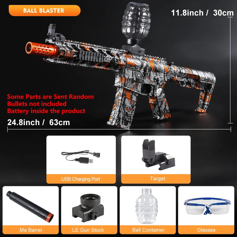 M416 Electric  Blaster Gun Toys, Rechargeable, Automatic Outdoor Toys for Team Activities, Perfect Gift(Bullets Excluded)