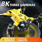 New Quadcopter with Triple Cameras, Optical Flow Positioning, One-Key Return, Brushless Motor, a Top Choice for Holiday Gifts, Drone Adventures, Portable Drone, Modern Drone, Durable Build, Tech Gift Seekers, Hobbyist Pilots