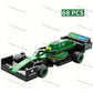 NEW DIY Four Grid Formula Racers Racing Car Pull Back Speed Vehicle Building Blocks Kit Boys Bricks Movie Model  Toy City Ideas