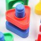 5Set Screw Building Blocks Plastic Insert Blocks Nut Shape Toys for Educational Toys Montessori Scale Models Gift
