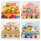 12pcs/Set Simulation Food Squishy Hamburger Fries Capybara Axolotl Squeeze Toy Stress Relief Decompression Toys