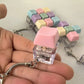 4/9 Keyboard Press Key Toy Decompression for Toys Anti Stress Finger Keyboard Games Keychain Accessory