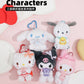 Genuine Sanrio Hello Kitty Kuromi Melody Pachacoo Cinnamoroll Stuffed Toy Pendant Cute Plush Toys Keyring Keychain Birthday Gift