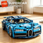 KAVOWORLD 1144PCS 1:14 Scale Blue Racing Building Block Toys Blue Supercar Building Kit Collectible Sports Car Model with Adjustable Scissor Doors & Rear Wing STEM Construction Toy for Teens 14+ Home Office Desk Decor Display